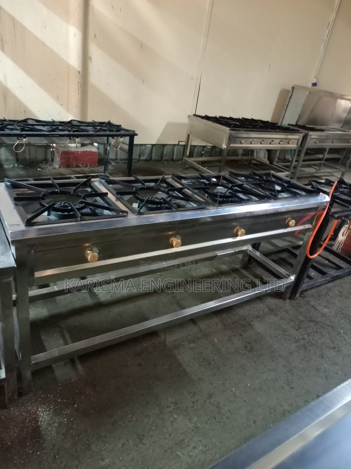 4 Burner Cooker Stainless Steel
