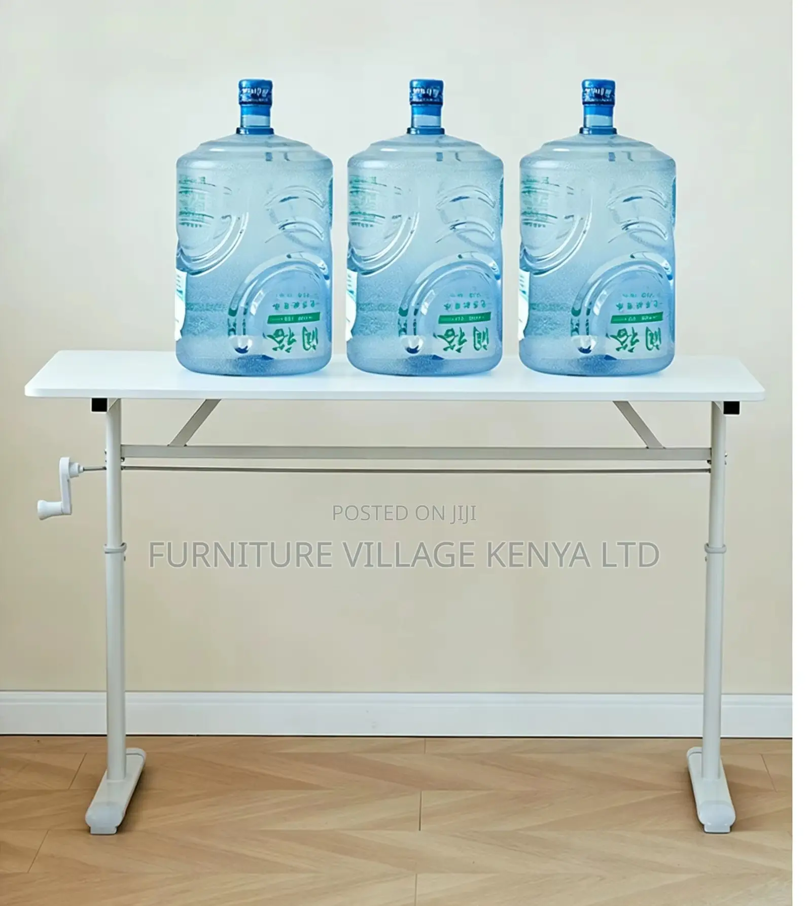 Modern Manual Adjustable White Training Table