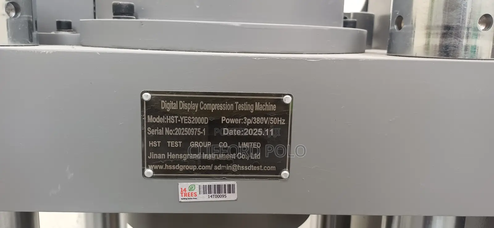 Digital Display Compression Testing Machine-Model HST-Yes2000d
