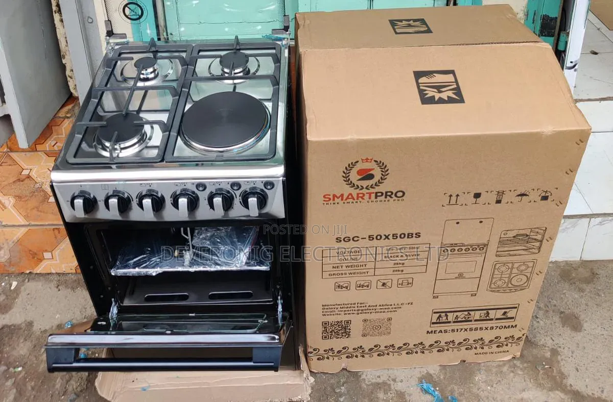 *Smartpro Standing Cooker 50x50cm 3+1 Electric
