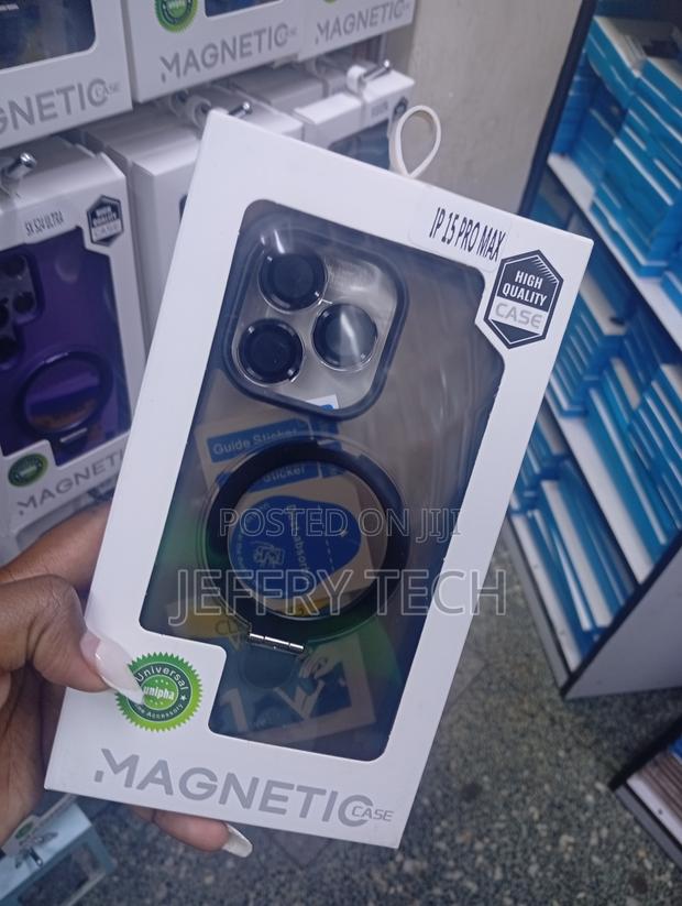 iPhone 15 Pro Max Matte Black With Translucent Frosted Glass Backing. - thumbnail 2