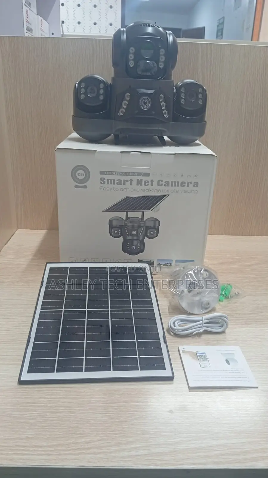 VTS-29 Solar Powered 4g CCTV Triple Lens Camera