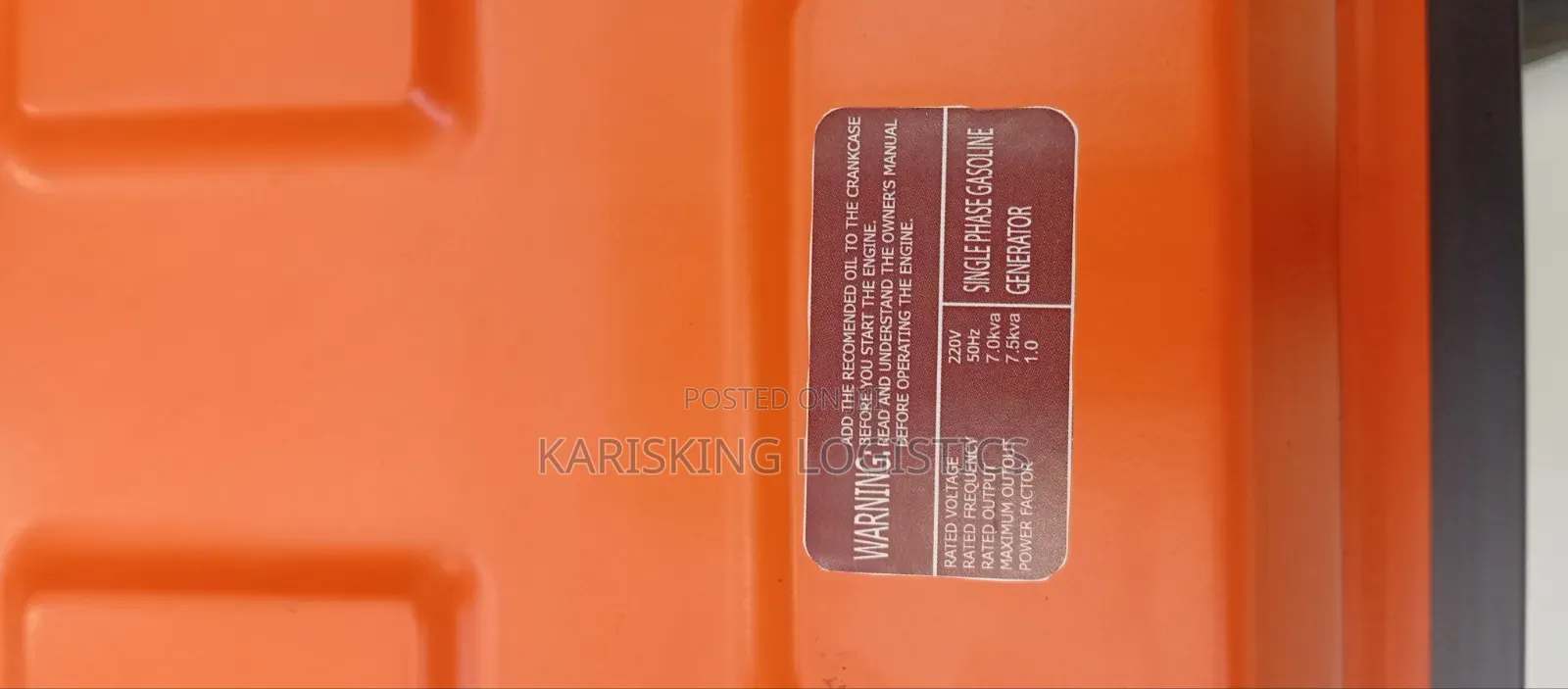Honda Ep6500 - 6.5kva Gasoline Generator