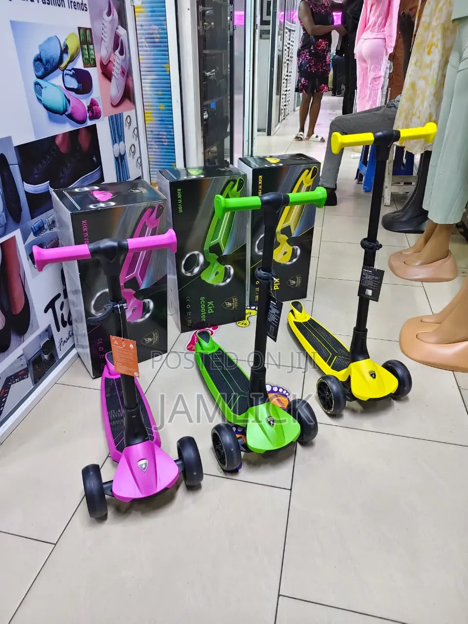 Lamborghini Kids Scooter Adjustable Foldable With Music Lights –Br