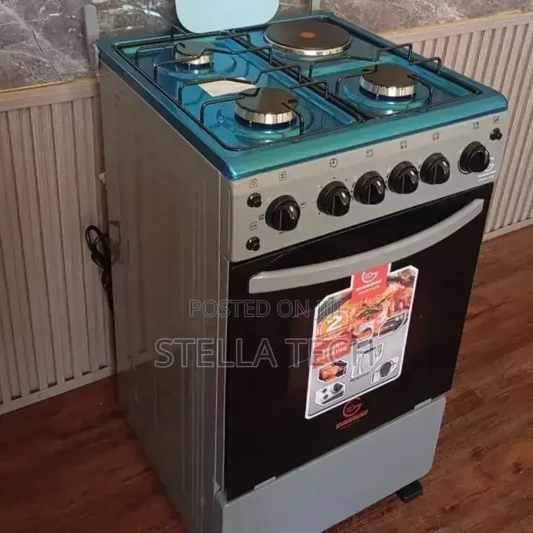 Eurochef Free Standing 3 Gas Burner +1 Electric Cooker