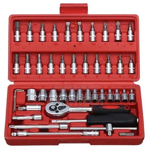 46 Pieces Socket Wrench Tool Set