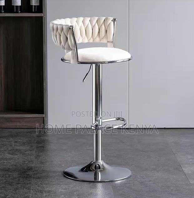 Adjustable Stool: Luxury Velvet Bar Stool - thumbnail 7