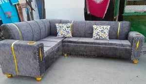 Brown L Permanent Sofa Seat
