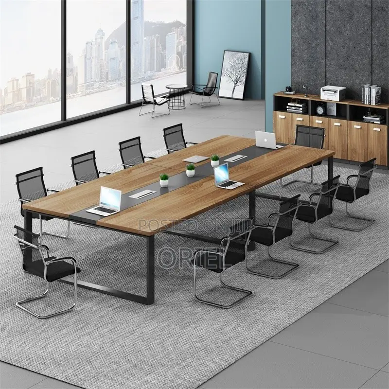 Office Boardroom Table : Office Wooden Top Conference Meeting Table.