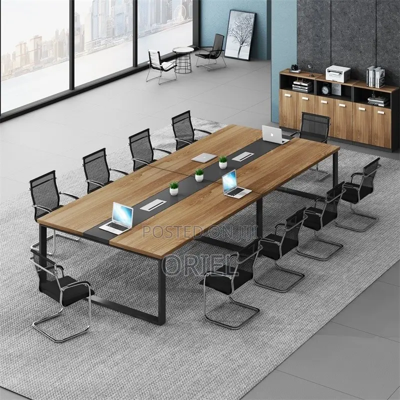 Office Boardroom Table : Office Wooden Top Conference Meeting Table.