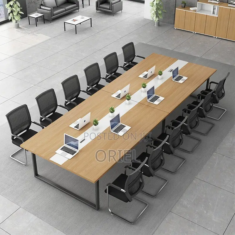 Office Boardroom Table : Office Wooden Top Conference Meeting Table.