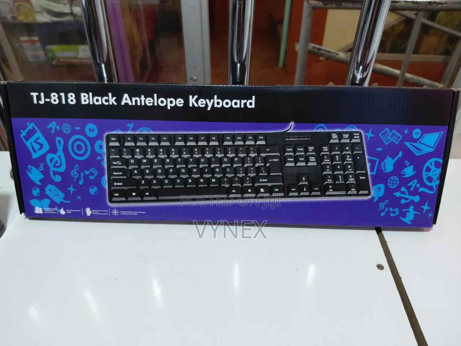 Tj=818 Black Wired Keyboard