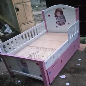 3by 6 Kids Baby Coat Bed With Underbed Cabinet