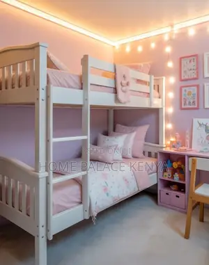 Double Decker: Durable Solid Wood Double Bunk Bed