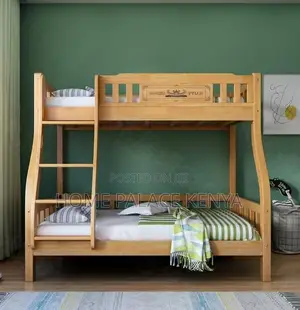 Double Decker: Durable Solid Wood Double Bunk Bed