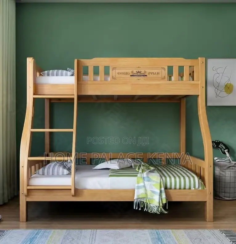 Double Decker: Durable Solid Wood Double Bunk Bed