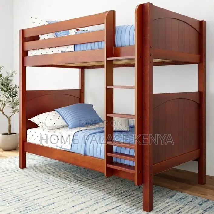 Double Decker: Durable Solid Wood Double Bunk Bed
