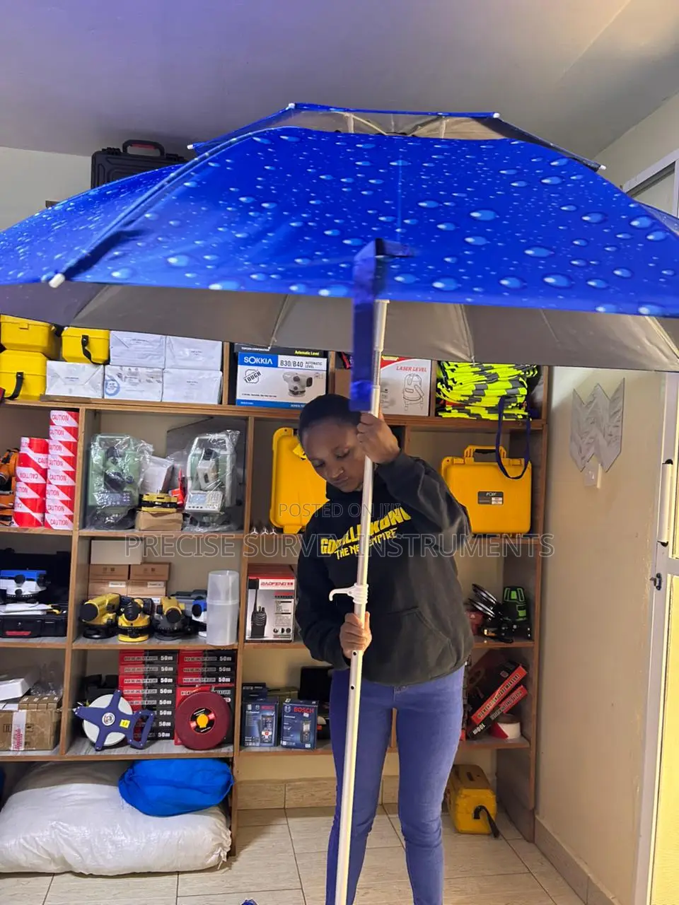 Large Canopy Survey Umbrella for GPS Surveying