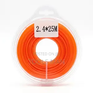 Emas 2.4mm X 25m Heavy Duty Trimmer Line – Orange Brush Cutter String
