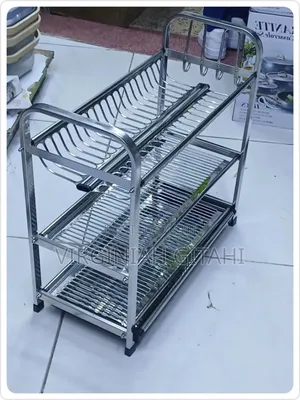 Aluminum Heavy Duty Kitchen 3 Tier Dish Rack