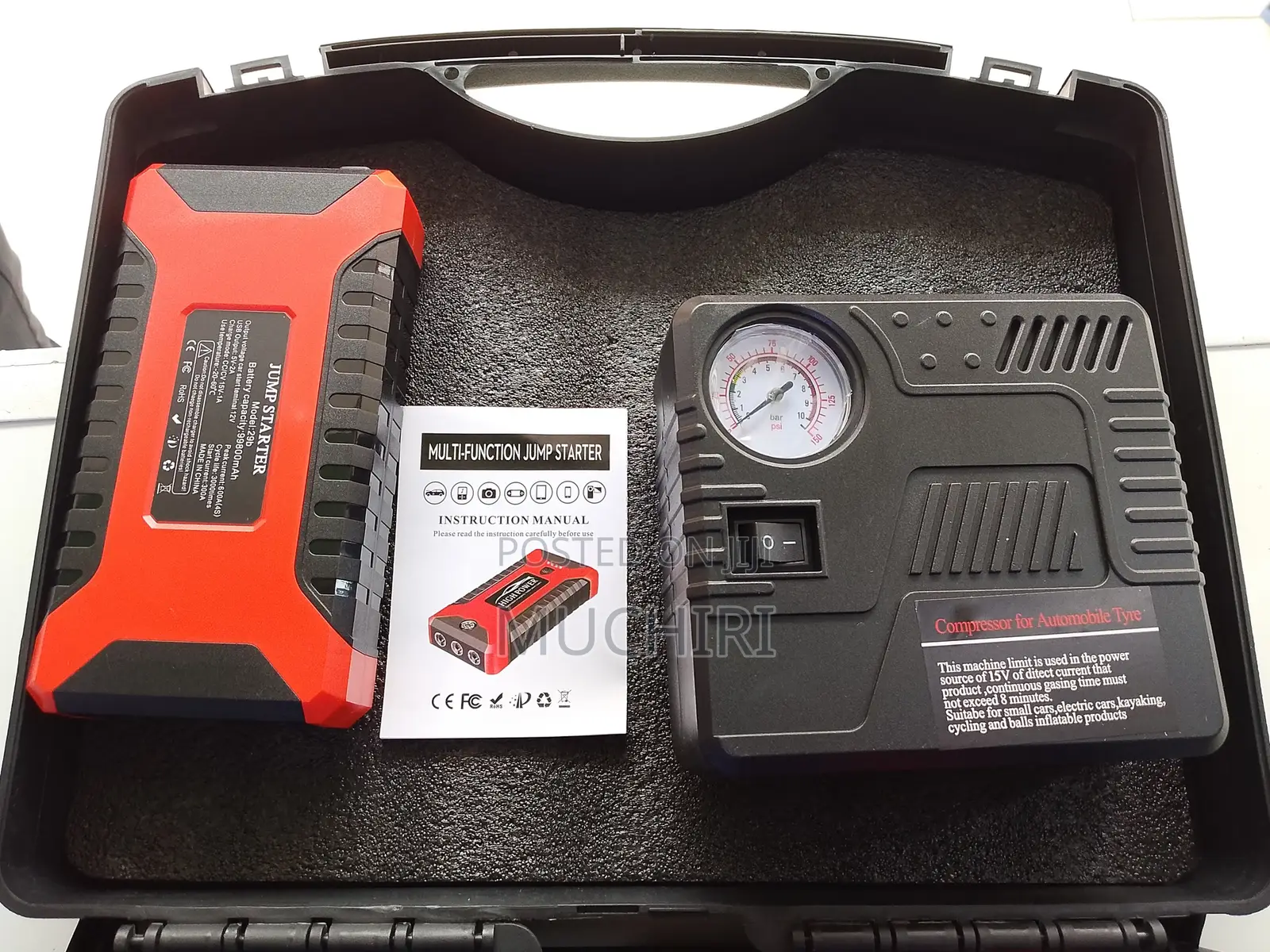 Digital Car Jumpstarter Tyre Inflator