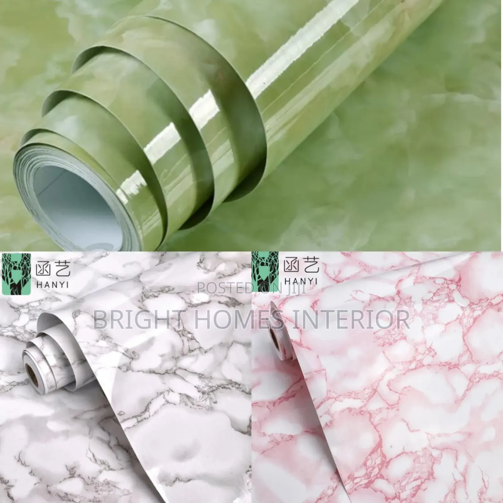 Marble Green Contact Paper Marble Pink Contact Paper