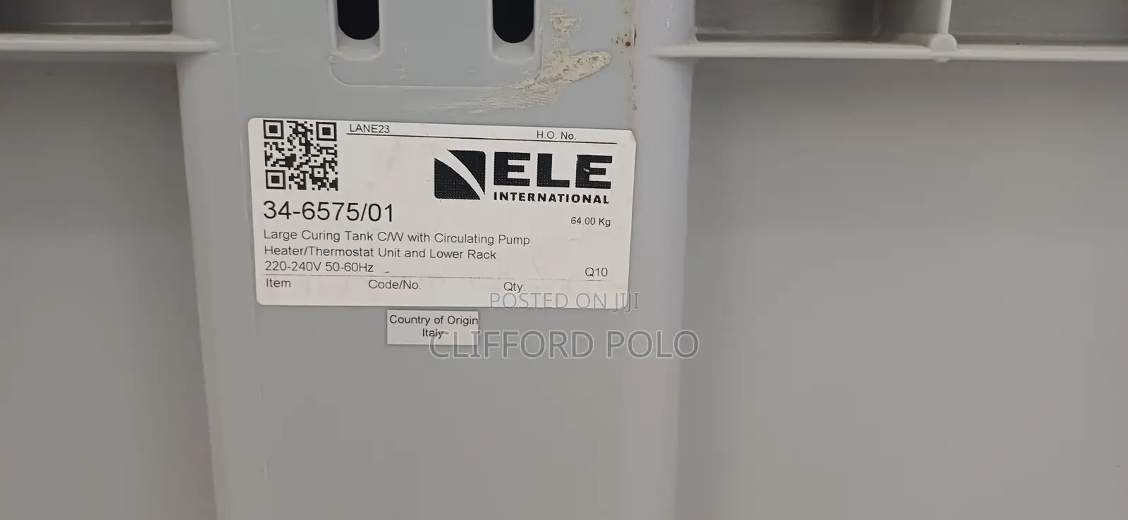Curing Tank Thermostatically Controlled