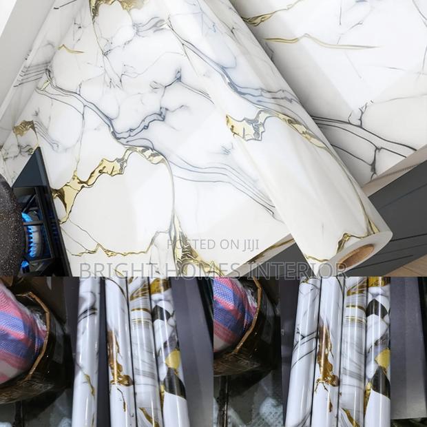 Classy Marble Table Contact Paper Water Proof - main view