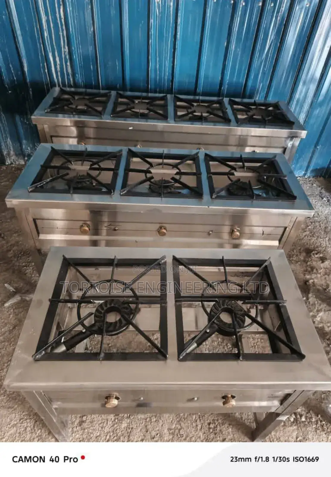 Three Burner Gas Cooker _ High Pressure Stainless Steel