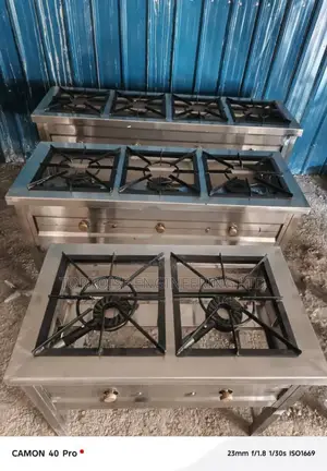 Three Burner Gas Cooker _ High Pressure Stainless Steel