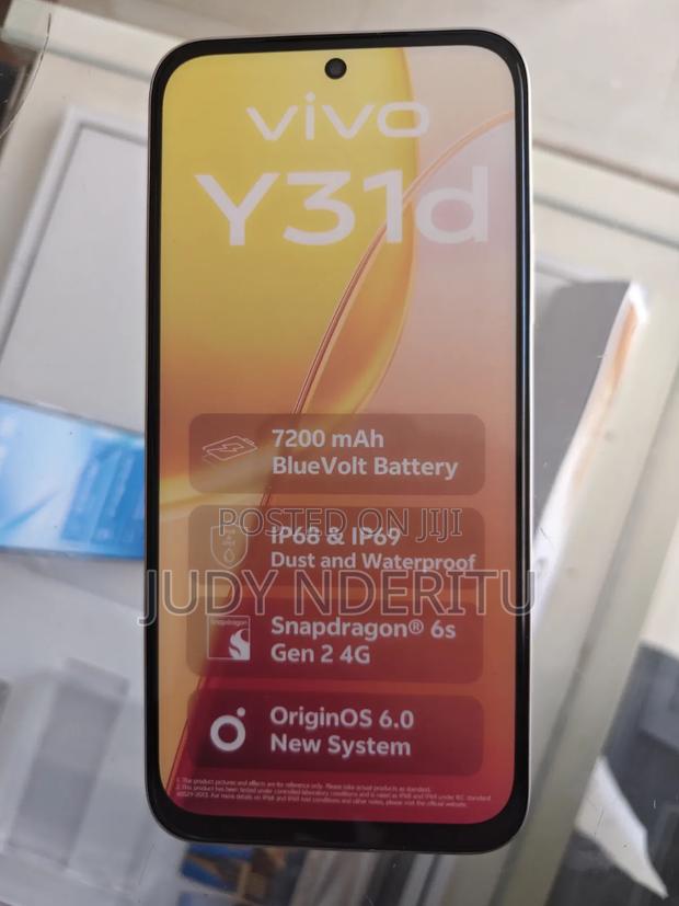 New Vivo Y31d 128 GB Rose Gold