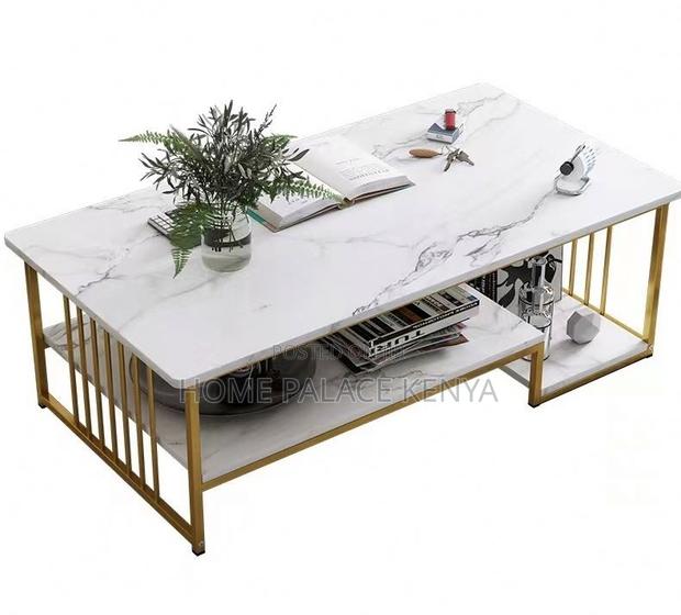 Household Table: Simple Coffee Table With Double Layer Design - thumbnail 2