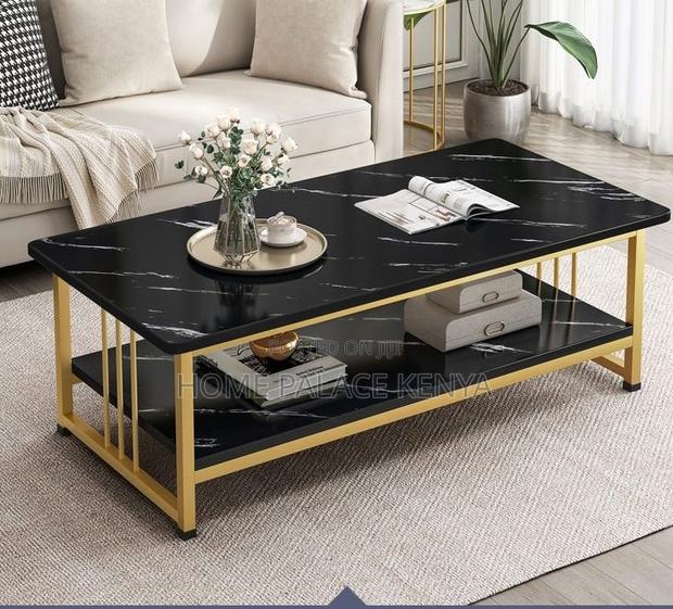 Household Table: Simple Coffee Table With Double Layer Design - thumbnail 5