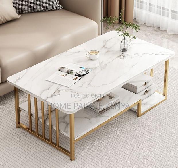 Household Table: Simple Coffee Table With Double Layer Design - thumbnail 6