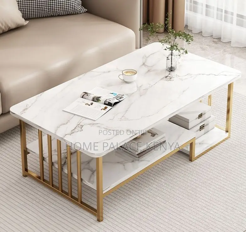 Household Table: Simple Coffee Table With Double Layer Design