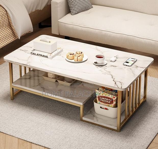 Household Table: Simple Coffee Table With Double Layer Design - thumbnail 8