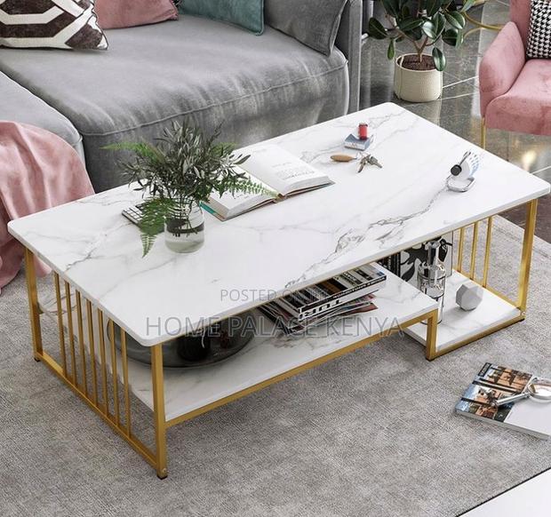 Household Table: Simple Coffee Table With Double Layer Design - thumbnail 11