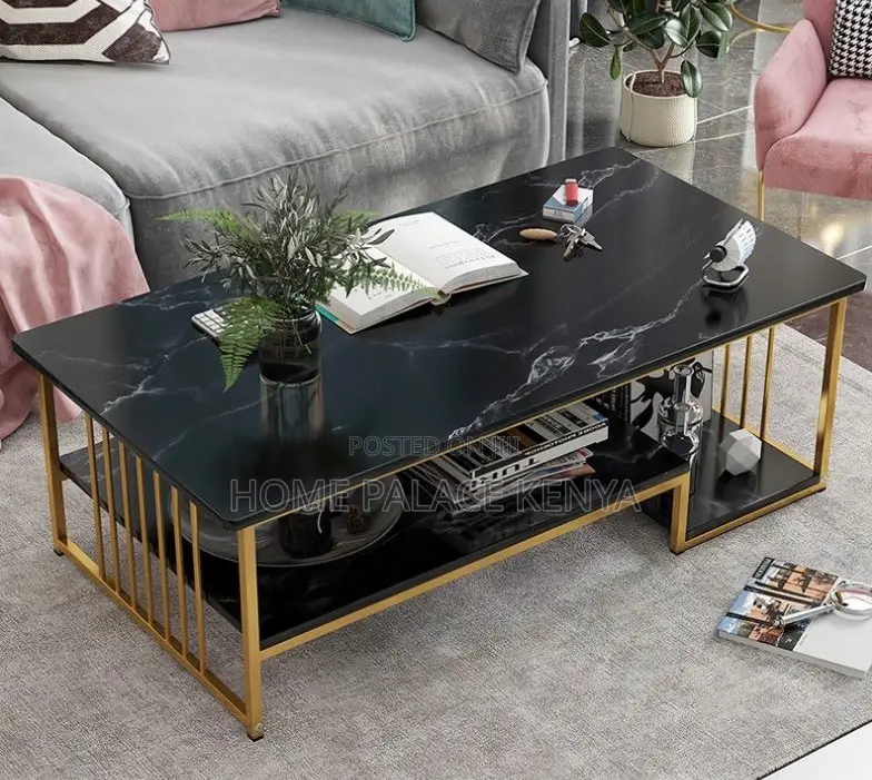 Household Table: Simple Coffee Table With Double Layer Design