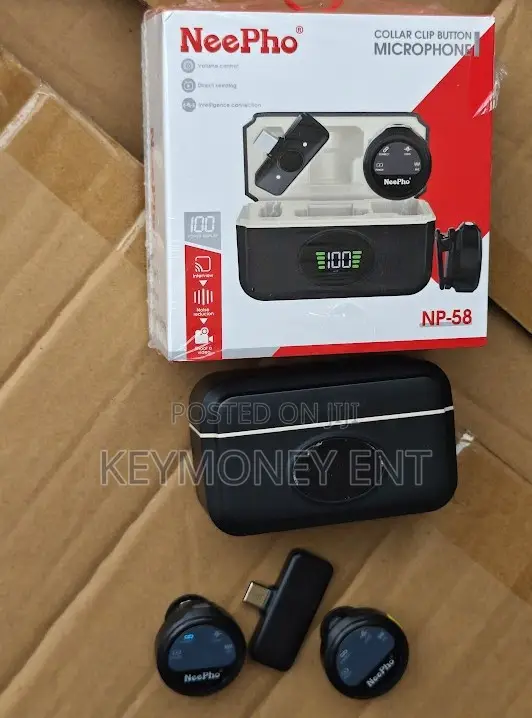 High Quality Neepho Np-58 Dual Wireless Type-C iPhone Microphone