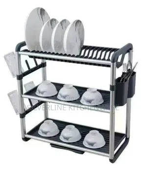 3 Tier Dish Drying Rack for Kitchen Counter