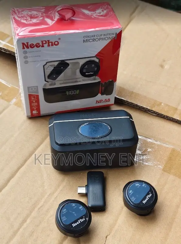 Np-58 Neepho Clip-on Wireless Mic – Long Battery Noise Reduction