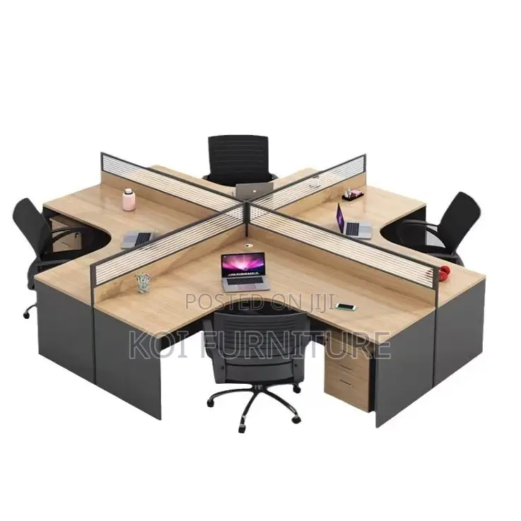 Office Workstation : K91k 4-way Curved Office Workstation