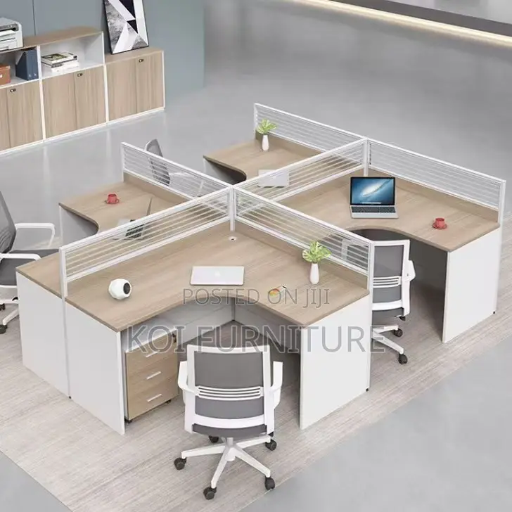 Office Workstation : K91k 4-way Curved Office Workstation