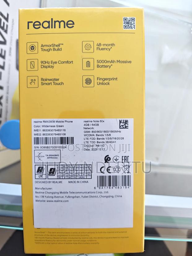 New Realme Note 60x 64 GB - thumbnail 2