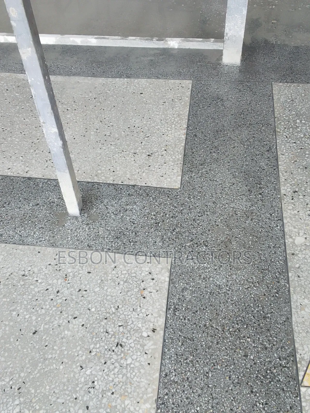 Grey Terazzo Installation