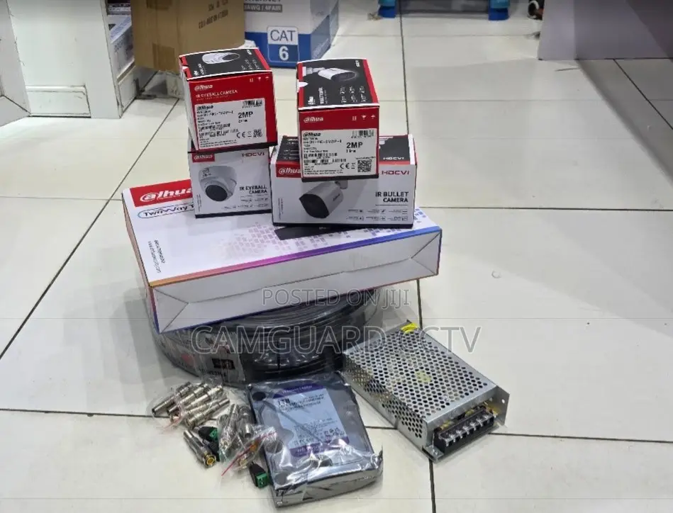 Dahua 4 Camera CCTV Kit 4ch DVR High Quality Security CCTV Camera