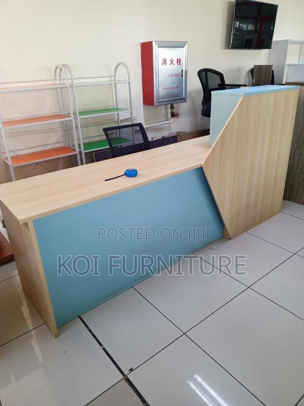 Office Desk : F4 Custom Modern 2.4-meter Reception Counter Desk - thumbnail 2