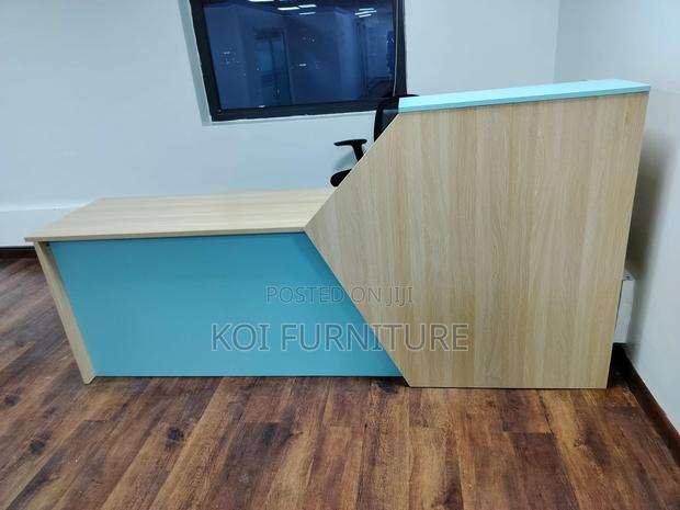 Office Desk : F4 Custom Modern 2.4-meter Reception Counter Desk - thumbnail 4