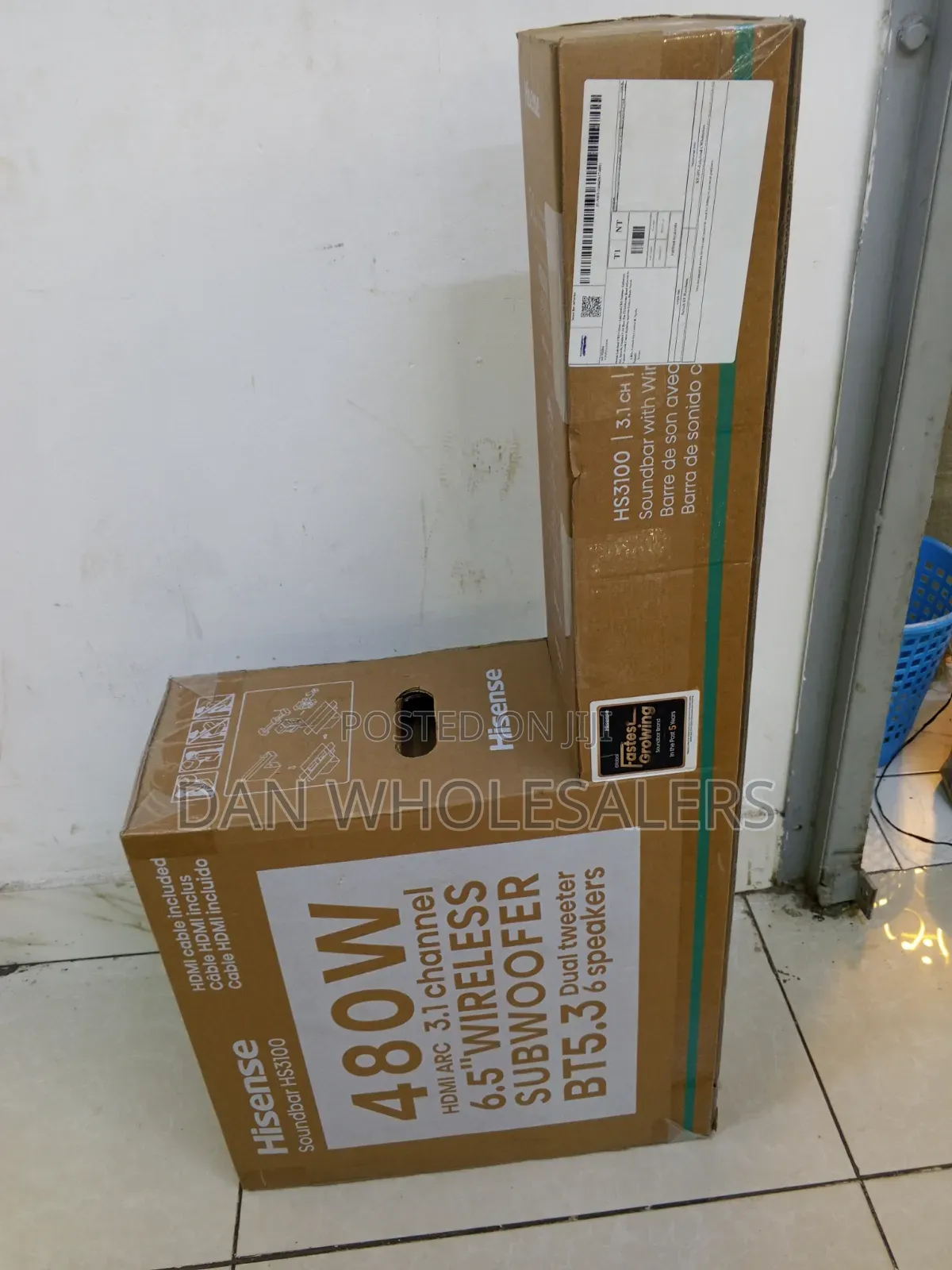 Hisense 480w Home Theater Sound Bar Hs31000 3.1ch Wireless Subwoofer