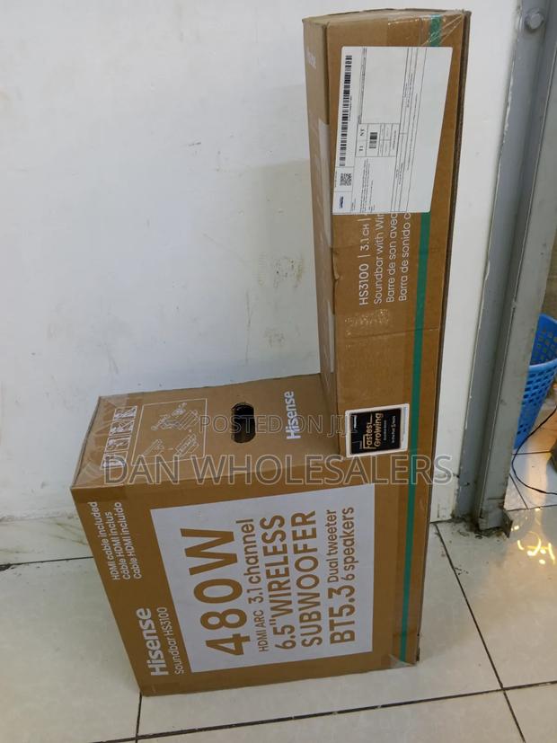 Hisense 480w Home Theater Sound Bar Hs31000 3.1ch Wireless Subwoofer